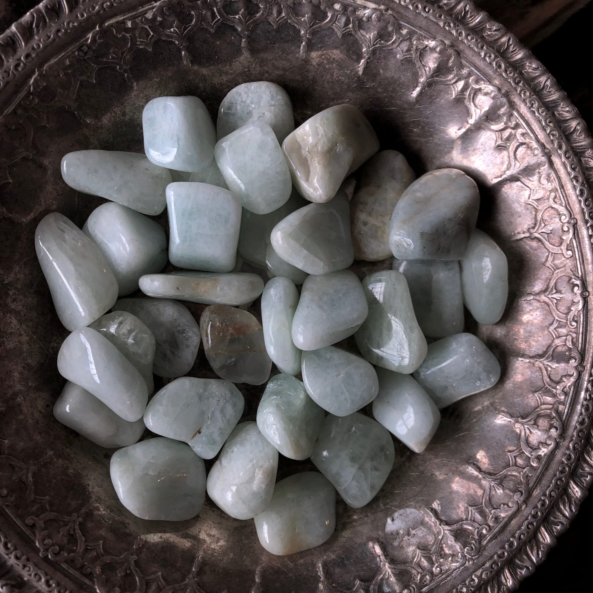 3 Polished Aquamarine Stones. RitualCravt Denver, CO