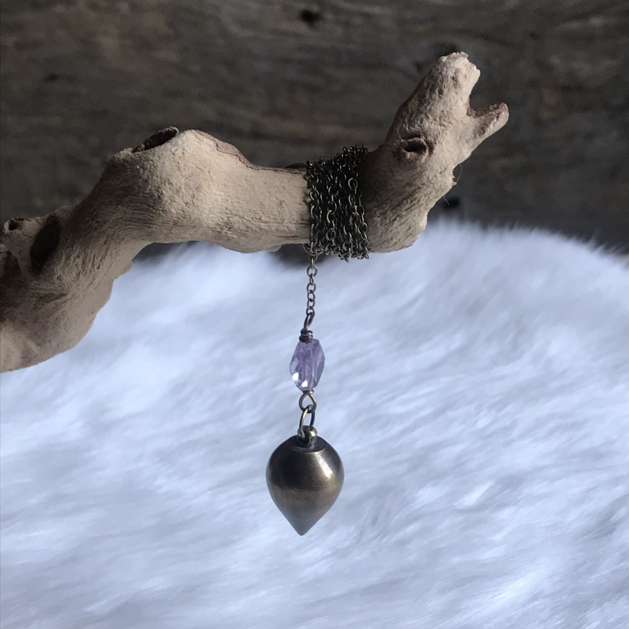 Brass Pendulum with Gemstones. 2 Variations. RitualCravt Colorado