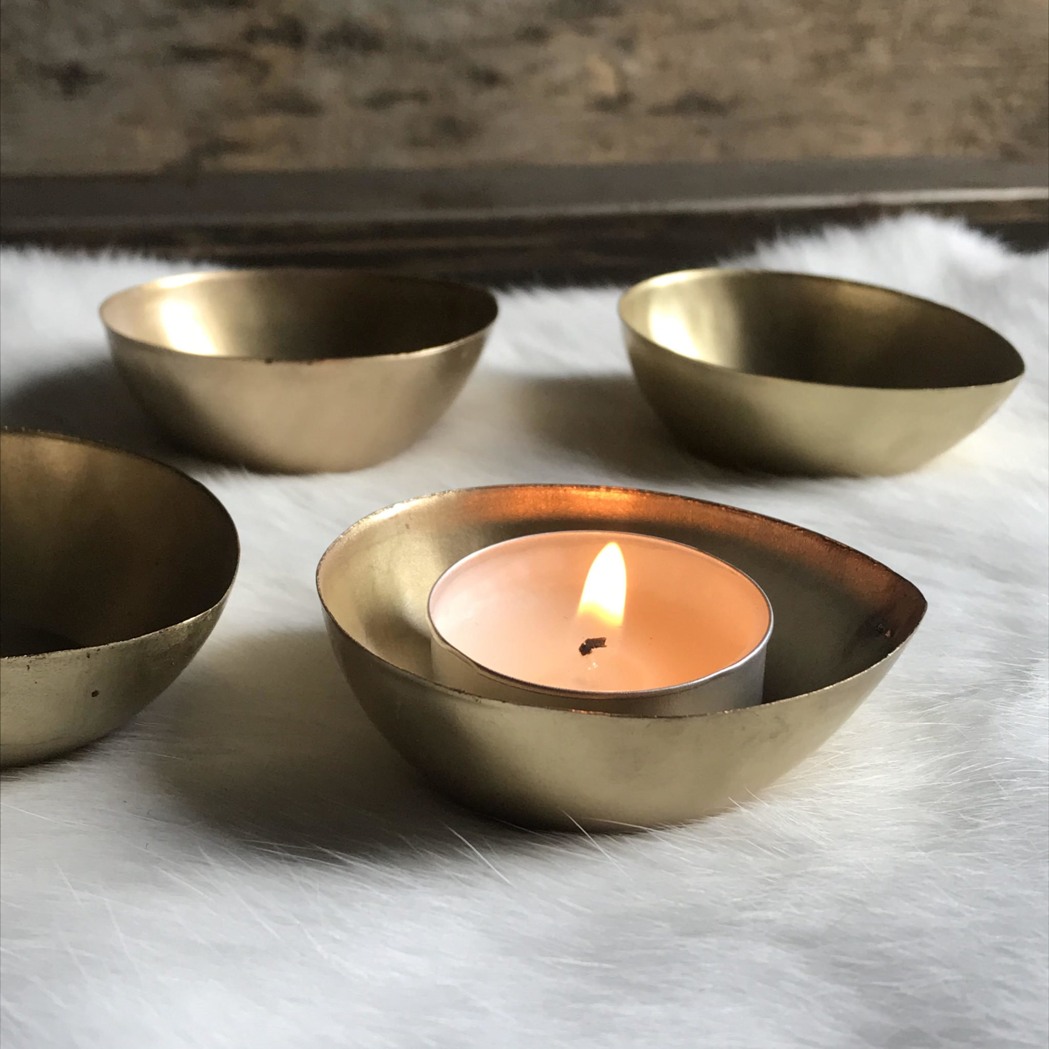 Brass Tealight Holder. RitualCravt