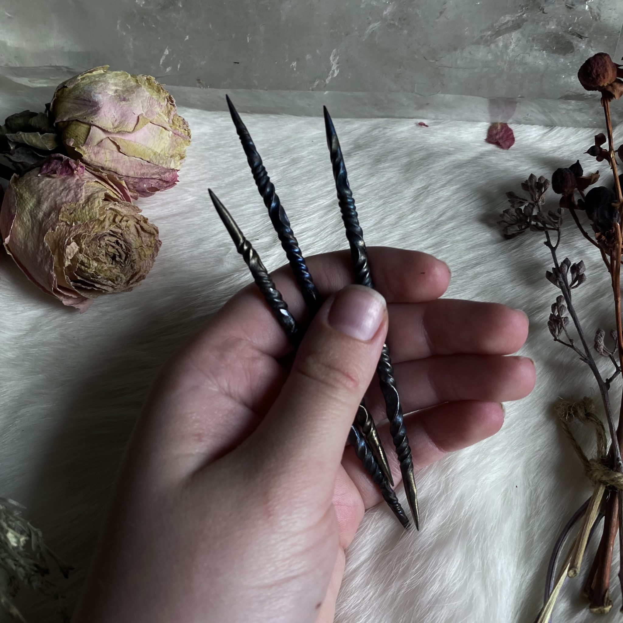 Hand Forged Candle Scribe. By Troll Cunning Forge. - RitualCravt